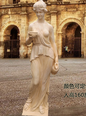 欧式人物像创意别墅庭院装饰摆件大型艺术工艺品模型落地花园雕i.