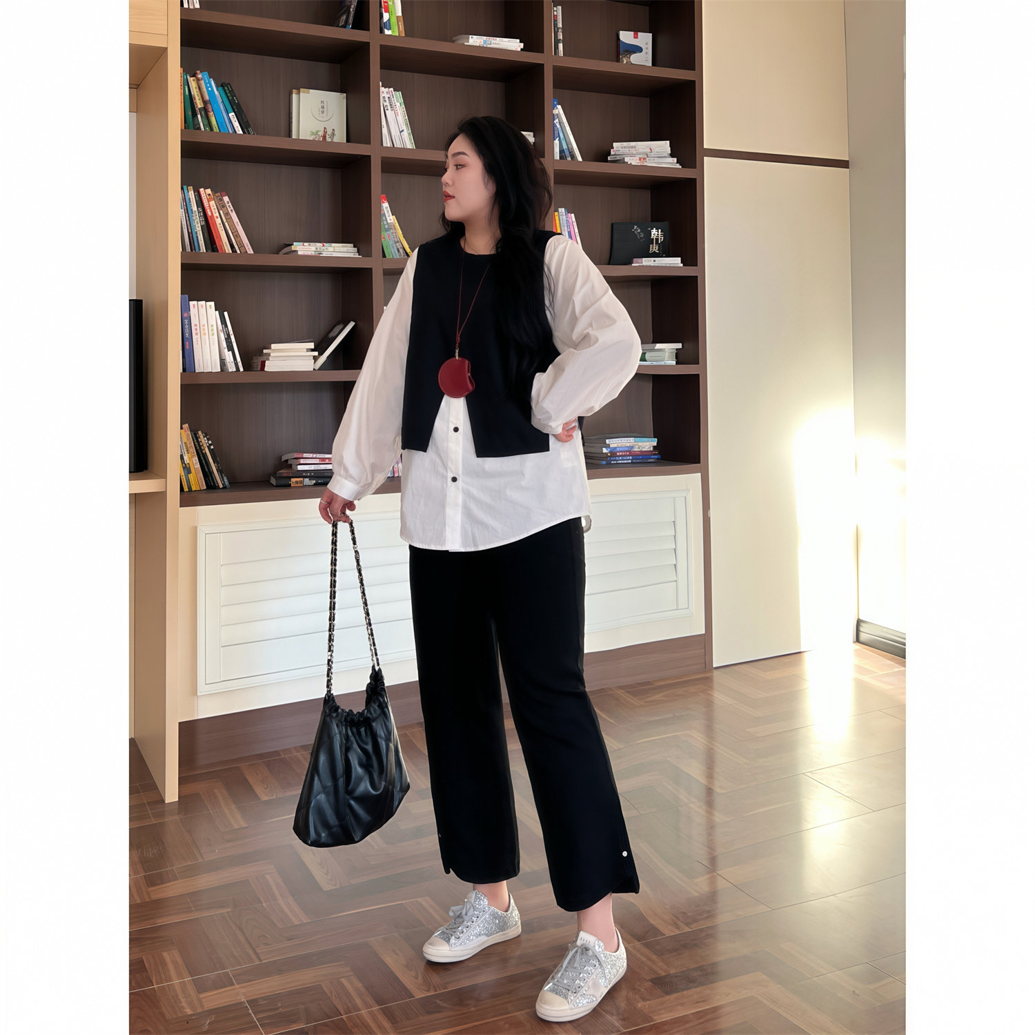 花契大码裤子15605小个子牛仔裤梨型直筒胖MM休闲百搭黑色新款,淘宝优惠券,粉丝福利购,淘宝优惠卷