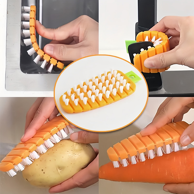 日本小久保果蔬刷可弯曲水果蔬菜清洁刷果蔬刷瓜果刷去皮刷清洗刷,淘宝优惠券,粉丝福利购,淘宝优惠卷