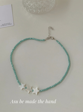 波西米亚绿松石串珠项链