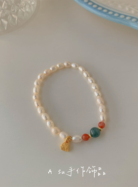 气质天然淡水珍珠手串女