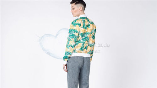 清仓 美国设计师款热带印花高支棉休闲夹克外套148美金男女情侣 - 图2