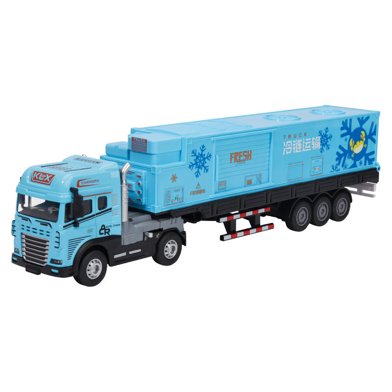 儿童玩具车合金加长版冷藏车声光仿真运输车货柜车模型男孩玩具,淘宝优惠券,粉丝福利购,淘宝优惠卷