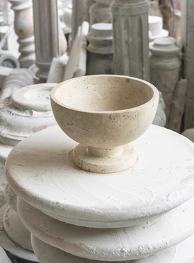 现代简约大理石果盘装饰摆件