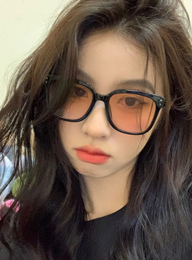 速发黑框大日太款级色夏季复古渐层感太新款落脸