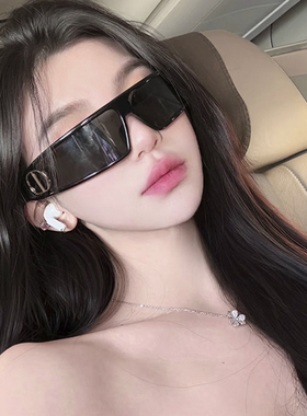 发箍墨镜女款2026新款高级感Y2K网红拍照凹造型太阳眼镜防紫外线