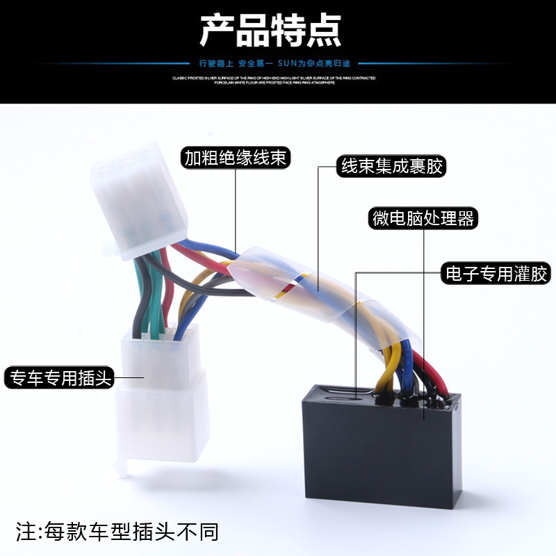 适用宗申雅米yami刹车双闪开关爆闪摩托车改装件week8安全应急灯-图1