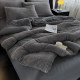 New winter milk velvet quilt winter quilt set of four double-sided thickened warm coral velvet single cotton quilt core