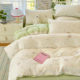 2026 new pure cotton bed four-piece set small fresh four-season quilt cover bed sheet student dormitory three-piece set