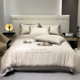 Summer ice silk quilt complete set of sheets, quilt cover, quilt core, pillow core, seven-piece dormitory single spring and autumn thin quilt six