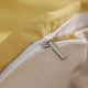 Washed cotton yellow student dormitory bed sheet and quilt cover