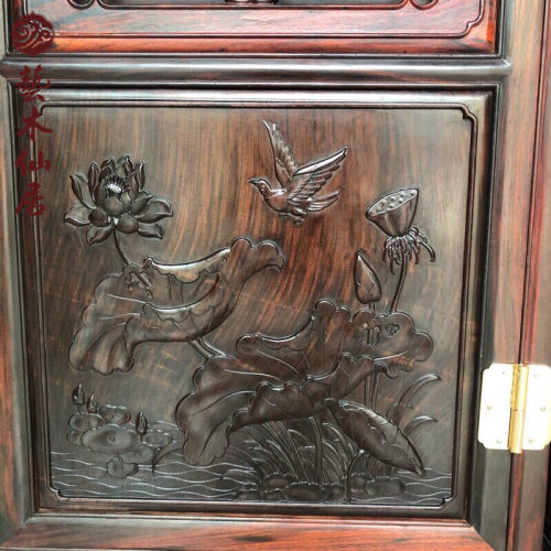 红木鞋柜家用门口门厅柜多功能鞋架中式实木鞋柜大红酸枝交趾黄檀 - 图2