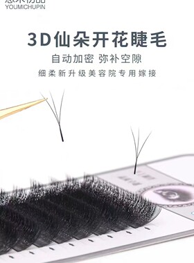 悠米初品空气扁毛3D仙朵三叶草
