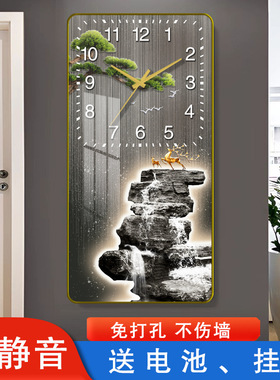 新款钟表家用挂钟客厅静音时钟挂墙装饰日历石英钟创意挂表免打孔