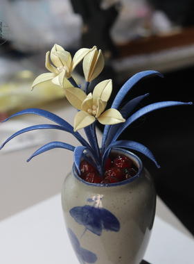 缠花盆景瓶插非遗手工DIY材料包