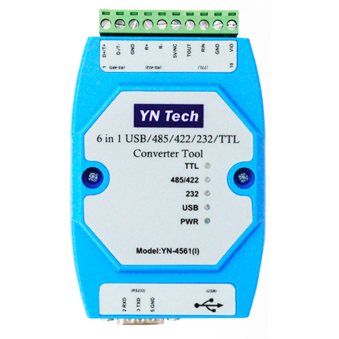 隔离型 六合一多功能USB串口模块 USB/485/422/232/TTL转换 6合1 - 图2