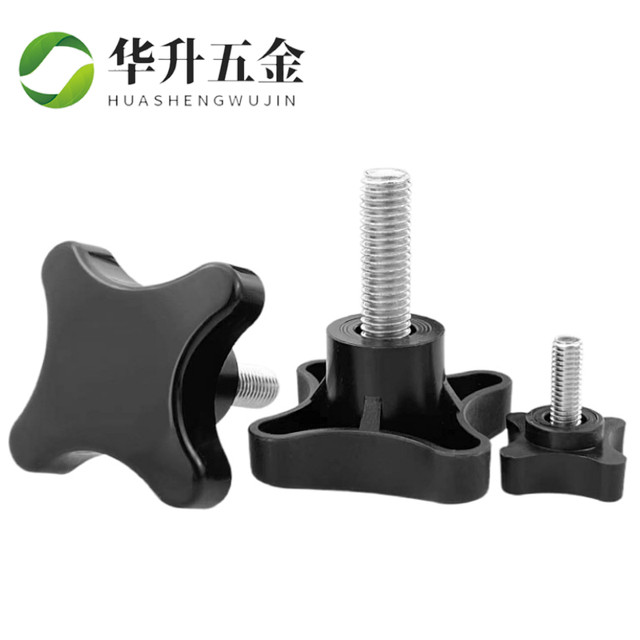 Four corner handle knob plastic hand screw m5m6m8