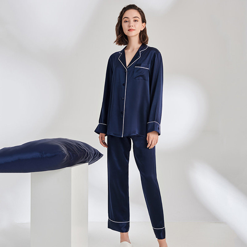 枕水人家全夏加厚款长袖长裤睡衣 枕水人家睡衣/家居服套装