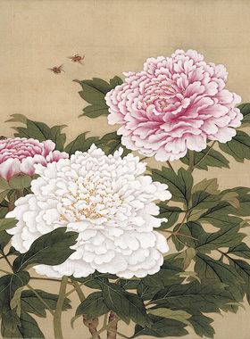 余稚花鸟字画名画方形斗未装裱