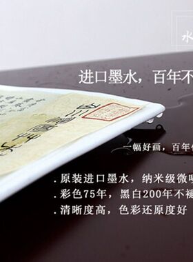 潘天寿水墨小鸟图微喷宣纸画心