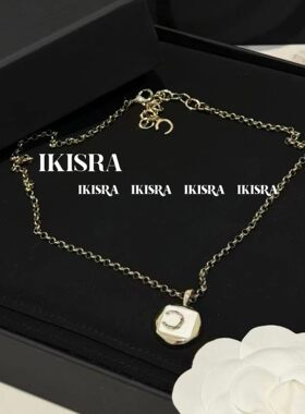 cece外单新款珐琅方圆锁骨链