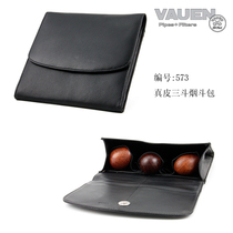 Imported German Hucloud VAUEN Genuine Leather Sheep Leather Triple Bucket Bag 573 Tobacco Bucket Bag