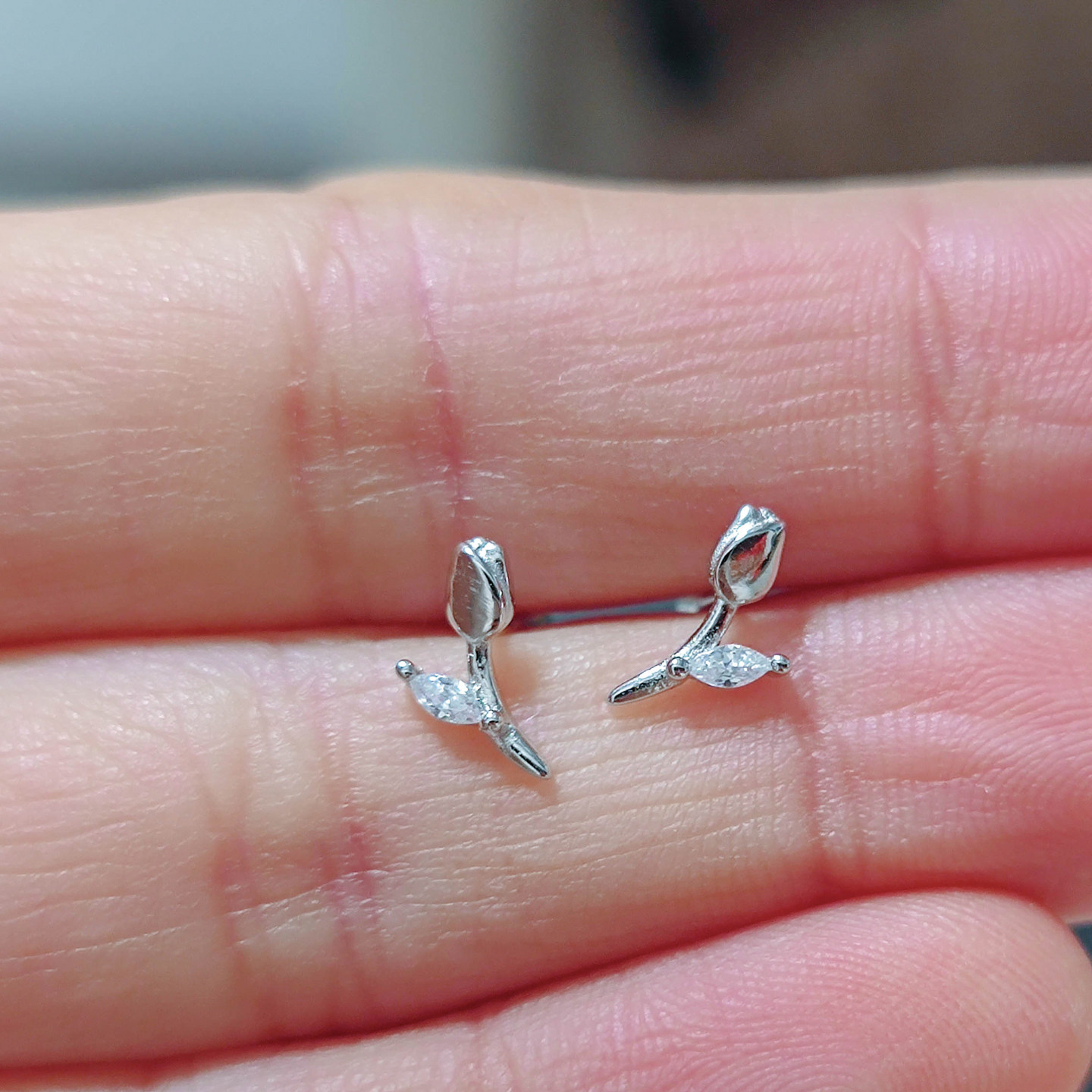 通体纯银花朵耳钉银色简约小清新日常耳钉精致百搭925银耳饰高级,淘宝优惠券,粉丝福利购,淘宝优惠卷