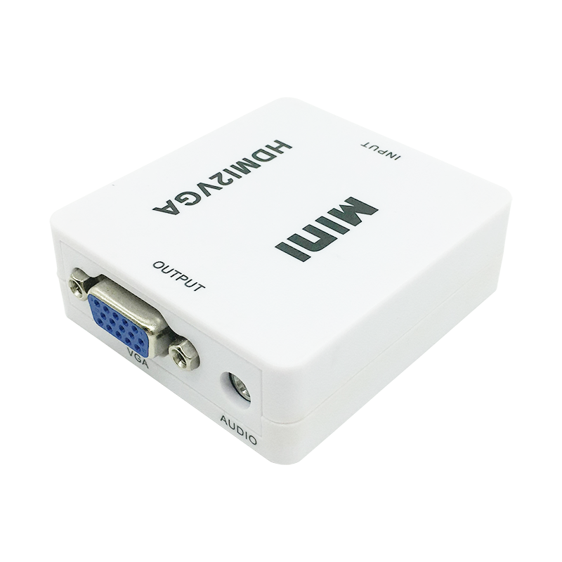 hdmi转vga视频转换器机顶盒音视同步电视机显示器看电视电脑设影
