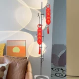 Клетчатая ручка с хорошей дверной ручкой Счастливого подвесного украшения Новый дом перед дверью нового дома, небольшие висящие ювелирные движения, вход в дом, припасы