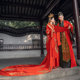 Ancient costume Hanfu tailing detachable wedding clothing for men and women