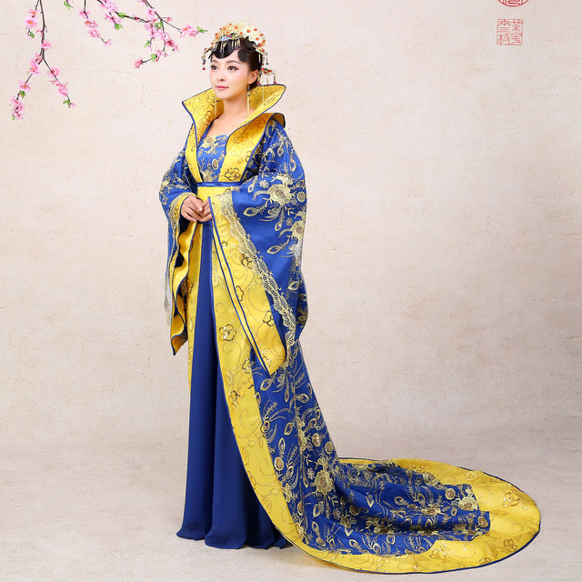Queen's tailed concubine's ancient large size photography costume