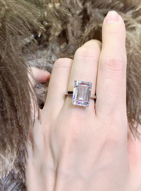 轻奢ins高级感钻戒7克拉仿真女