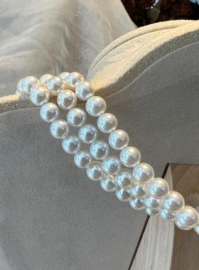 法式轻奢中古vintage贝珠琉璃