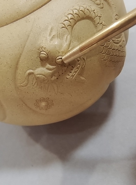 紫砂工具鱼鳞纹理处理