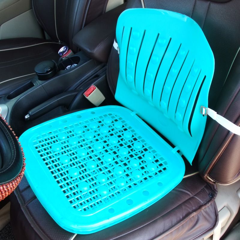 3D新款双层塑料汽车坐垫夏季凉垫通风透气通用铲车叉车专用座椅-图3