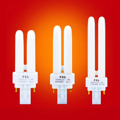 佛山照明节能灯泡插管2针筒灯插拔式荧光灯2U型拔插脚超亮YDN11W - 图0