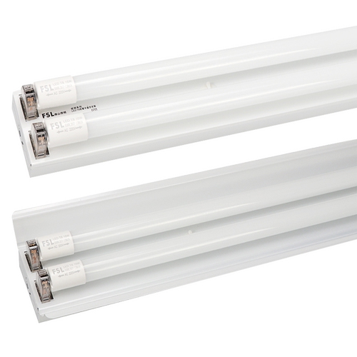 FSL佛山照明T8 LED灯管支架1.2日光灯管全套双管节能灯带罩支架 - 图3