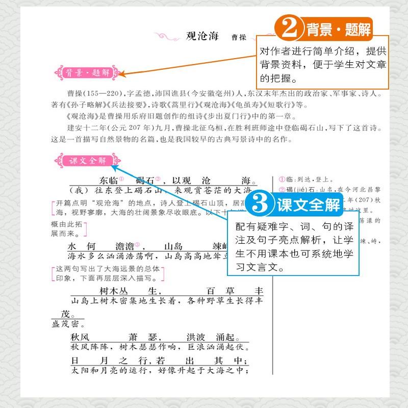 文言文全解一本通初中人教版初中生文言文完全解读一本古文古诗词译注与赏析初一二三七八九年级语文同步必背古诗文翻译逐句注解书