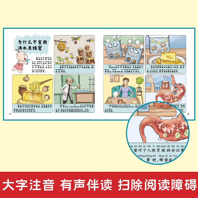 小笨熊百问百答儿童漫画书全套4册科学四格连环画全集疯狂的十万个为什么幼儿版注音版小学版儿童科普绘本启蒙带拼音的百科全书 - 图1