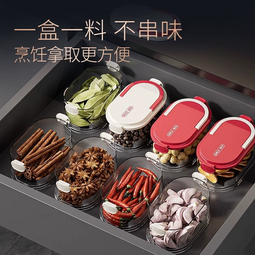 Ящик для хранения специй Chili Box Box Pepper Box Box Pepper Box Увлажняющая коробка звезда Anise Cinnamon Homefing Perceing Pot