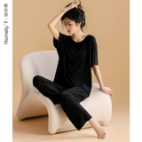 家乐芬 Летняя пижама, тонкие штаны, шелковый комплект, короткий рукав