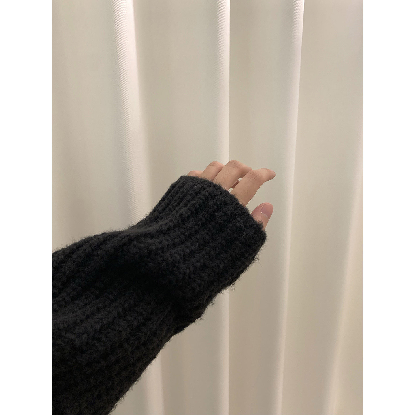 阿茶与阿古黑色粗针针织开衫男秋冬复古韩版重磅休闲宽松毛衣外套,淘宝优惠券,粉丝福利购,淘宝优惠卷