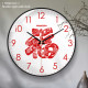 Free battery hook for household simple Nordic round wall clock