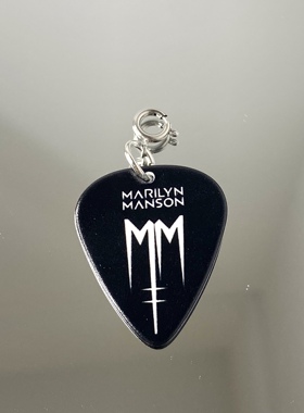【可弹奏 可拆卸】Marilyn Manson 玛丽莲曼森 周边吉他拨片手链