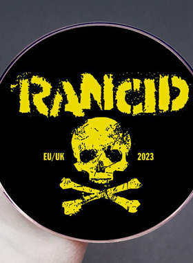 Rancid腐臭乐队胸针摇滚音乐骷髅别针胸章金属合金徽章配饰