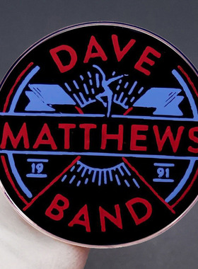 Dave Matthews戴夫马修斯乐队胸针摇滚别针胸章金属合金徽章配饰