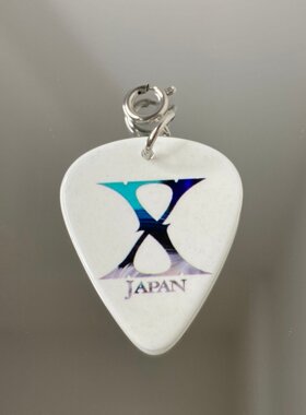 【可弹奏 可拆卸】X Japan乐队周边吉他拨片手链钛钢摇滚铆钉中性