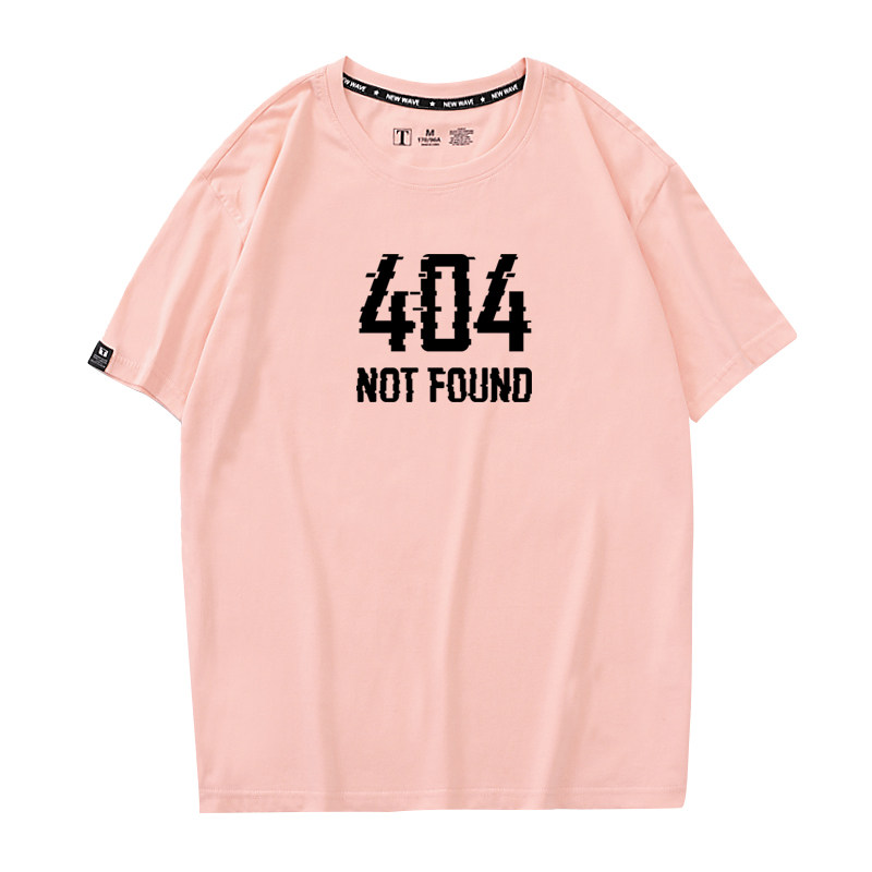 春夏404t恤断网潮男印花短袖半袖衫 久刻时光T恤