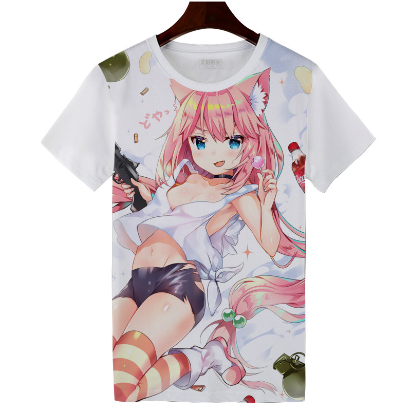猫宫t恤短袖日向hinata男女打底衫 久刻时光T恤