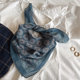 French retro cotton cashew small scarf headband women's neck protection thin small scarf decorative small square scarf turban